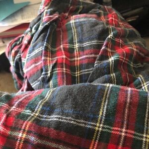 Vibrant Plaid Flannel pajamas pant